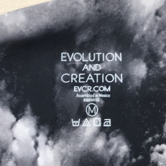 Evolution and Creation boho tribal elephant print hi waisted cropped leggings M - Picture 5 of 5